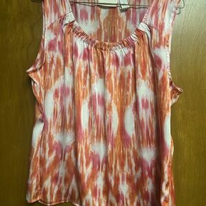 Chico’s pink and orange sleeveless top NWT